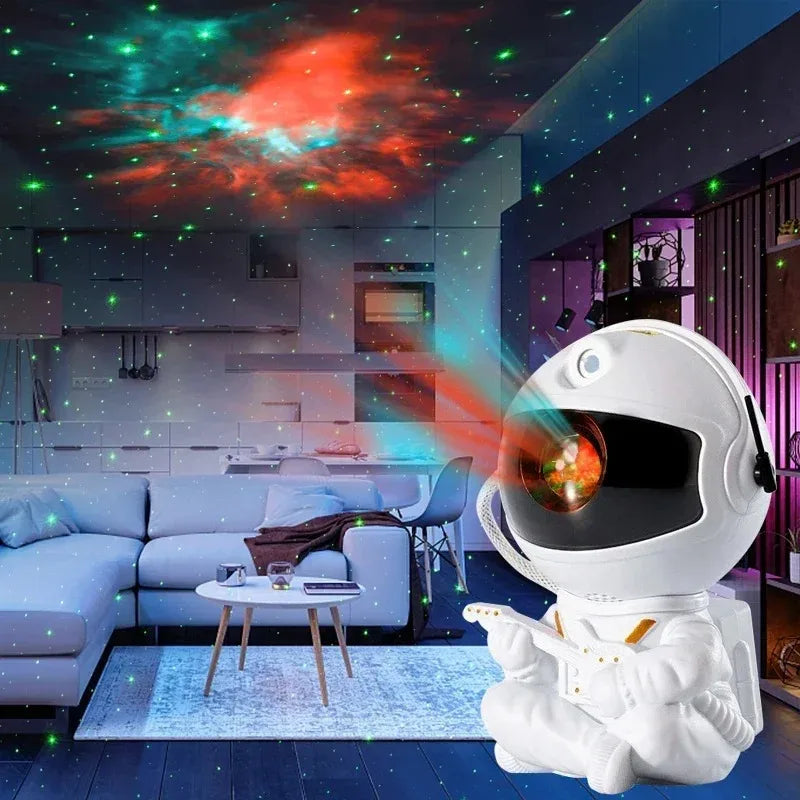 Galáxia e Star Astronauta Projetor, LED Night Light, lâmpada de céu estrelado, decoração do quarto, presentes decorativos